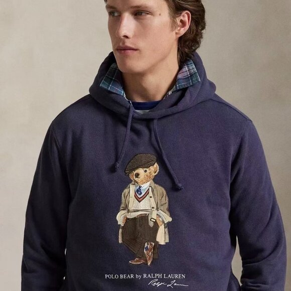 Polo Ralph Lauren Men's Polo Bear Fleece Hood - Picture 7 of 12